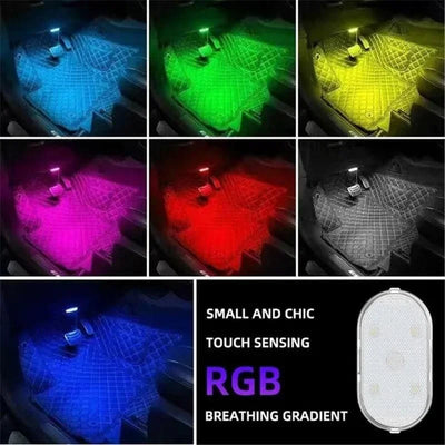 Rechargeable Car Interior Neon Wall Light USB design detail view