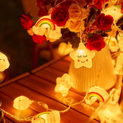 Star Cloud String Lights USB decorative lighting detail
