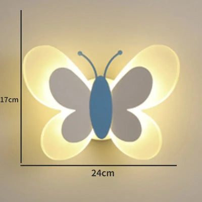 Butterfly Nordic Children Wall Light design detail view