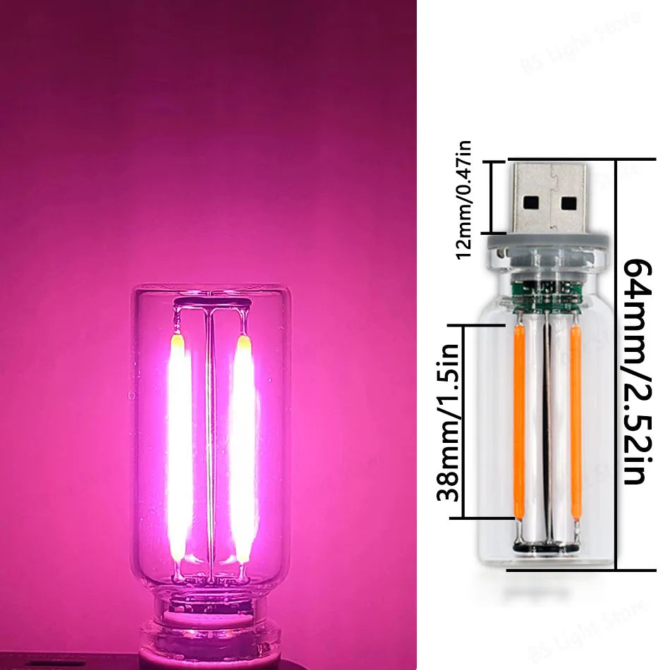 Retro Edison Dimmer Bedside Table Lamp Dimmable USB decorative lighting detail
