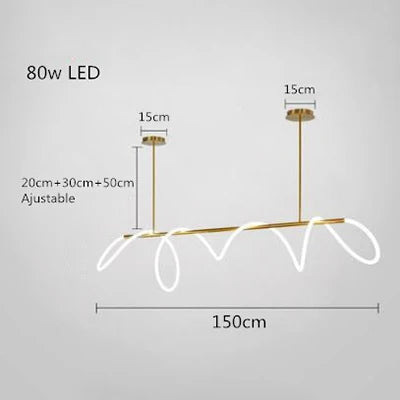 Chandelier Dimmable Long Wall Light for soft bedroom ambience