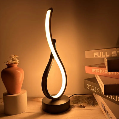 Luminescent Decorative Restaurant Bedside Table Lamp USB close-up product view, in Tricolor