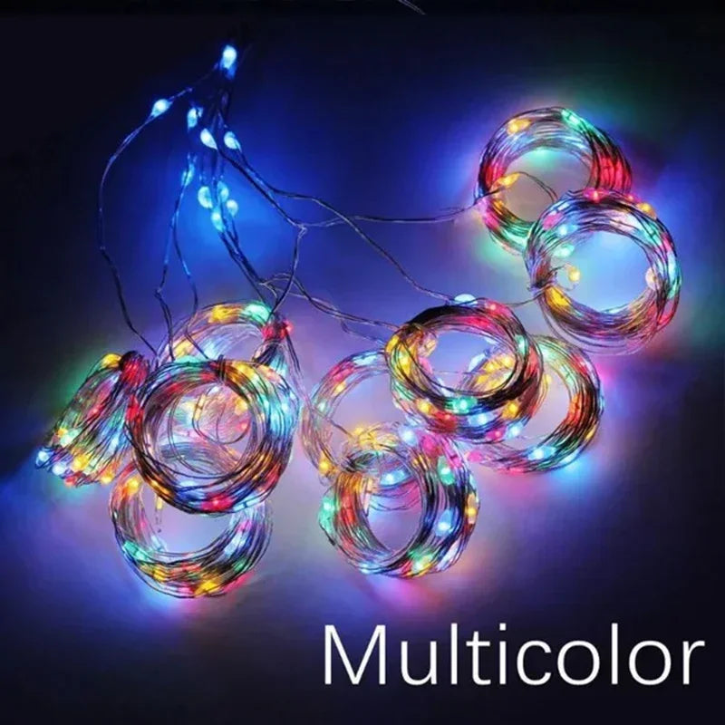 LED Curtain Fairy Lights – 8-Mode USB Holiday Window Garland