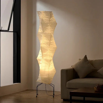 Akari Inspired Rice Floor Lamp design detail view