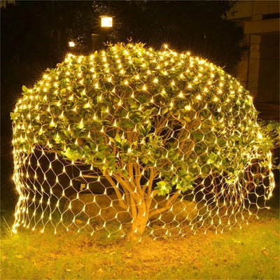 LED Net Mesh Fairy Curtain Light – Outdoor Waterproof Garland