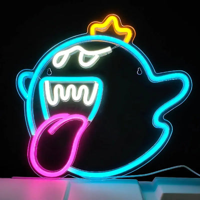 Ghost Face Neon Neon Wall Light USB alternate product view