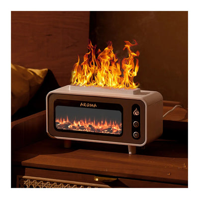 Flame Effect Nightlight, Humidifier & Aromatherapy Diffuser