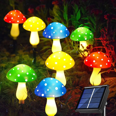 SolarGlow Outdoor Mushroom Lamp Set