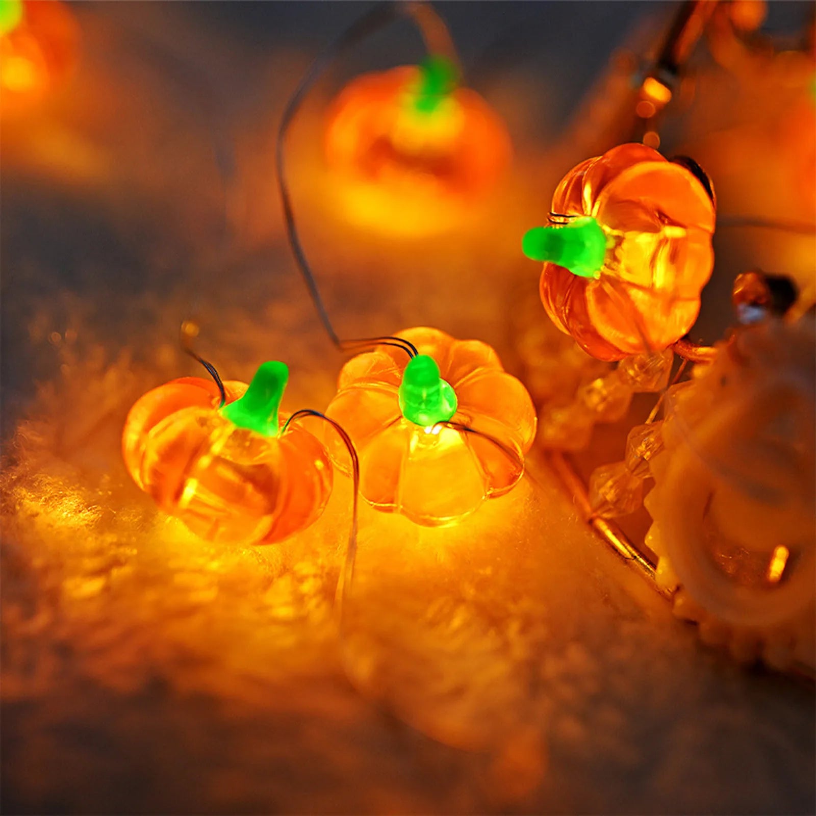 Halloween Eyeball Horror LED String Lights – USB Powered Spooky Décor