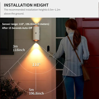 Metal Night Light Rechargeable Dimmable close-up product view, in Warm white, RGB colors, or Rgb colors black