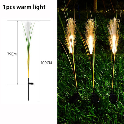 Flower Fiber Reed Outdoor Garden Light Solar variant product view