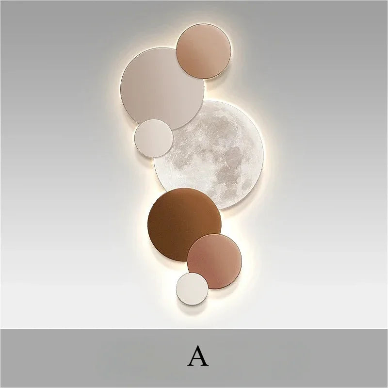 Crystal Cube Moon moon wall light for wall accent lighting