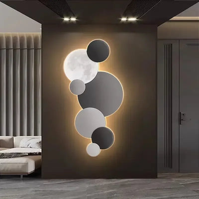 Crystal Cube Moon moon wall light for wall accent lighting