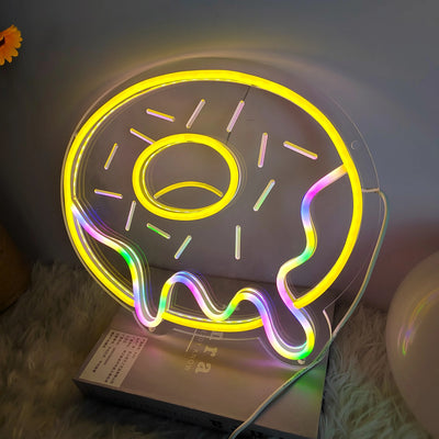 Fries Pizza Neon Wall Light USB alternate product view