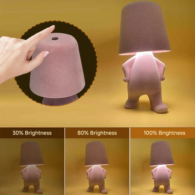 Flocked Figurine Touch Lamp