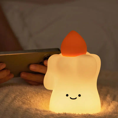 GlowCandle Silicone Night Light