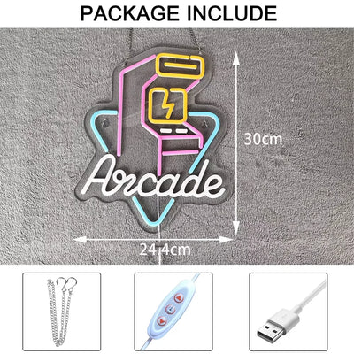 Arcade Personalized Gamification Neon Wall Light Dimmable lifestyle product view