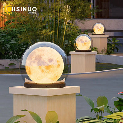 Moonrise Pillar LED Garden Light – Outdoor Waterproof Round Landscape Fixture