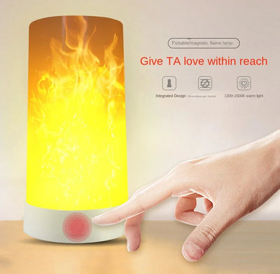 Flame Effect Flickering LED Candle Light USB Remote Control close-up product view, in USB button model or USB -remote contorl