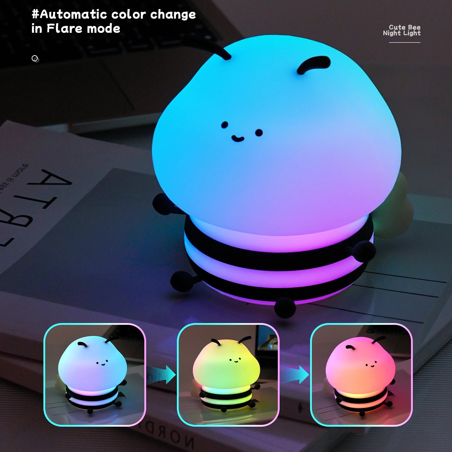 Bumblebee Silicone RGB Nightlight