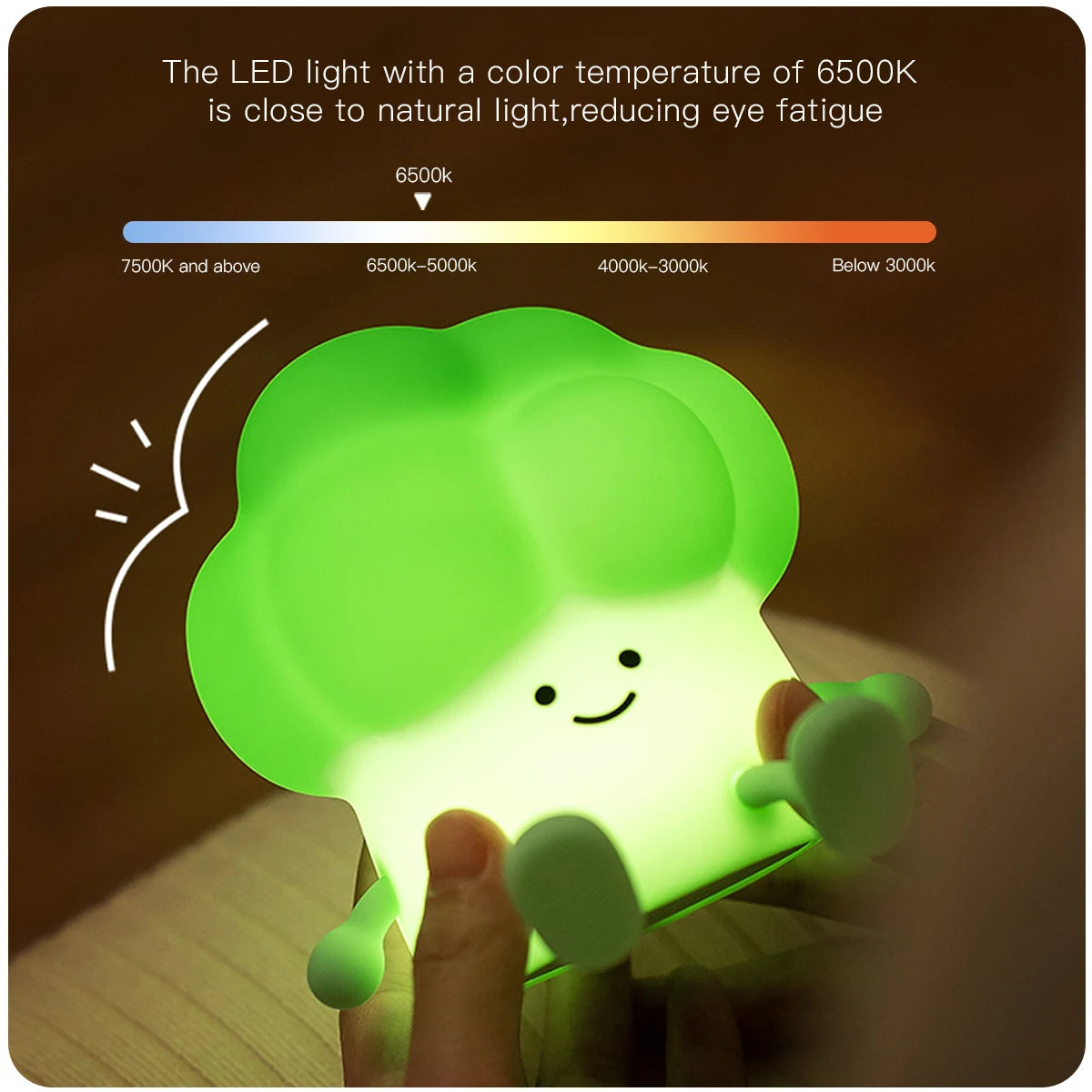 BrightBroccoli Silicone LED Night Light