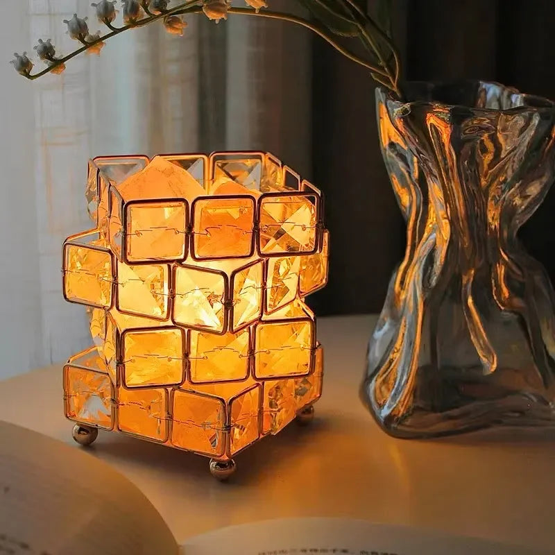 Crystal Cube Himalayan Salt Night Light