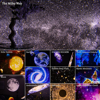 Galaxy Star Projector Night Light – 12-in-1 Planetarium Projector