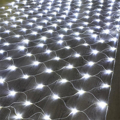 LED Net Mesh Fairy Curtain Light – Outdoor Waterproof Garland