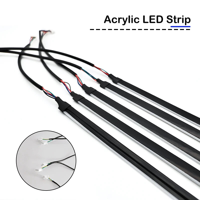 RGB Car Ambient Interior Lights – Full Colour LED Streamer Strip for Dashboard & Footwell