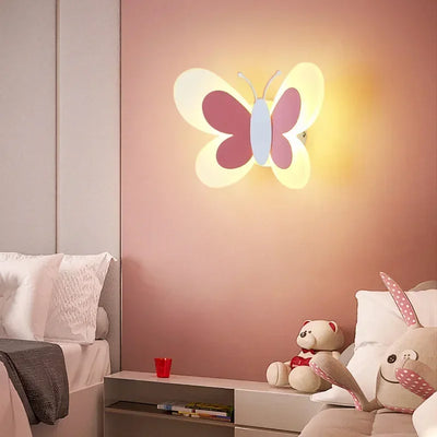 Butterfly Nordic Children Wall Light close-up product view