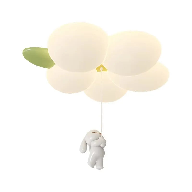 Rabbit Flower Wall Light Remote Control decorative lighting detail