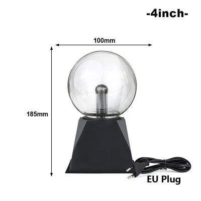 Magic Crystal Plasma Ball Lamp – LED Novelty Night Light in 3–8 Inch Sizes