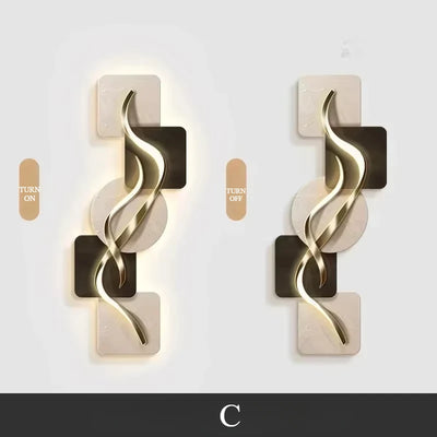 Nordic Painting Entrance Wall Light Remote Control lifestyle product view