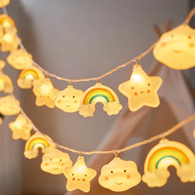 Star Cloud String Lights USB shown as soft ambient home lighting