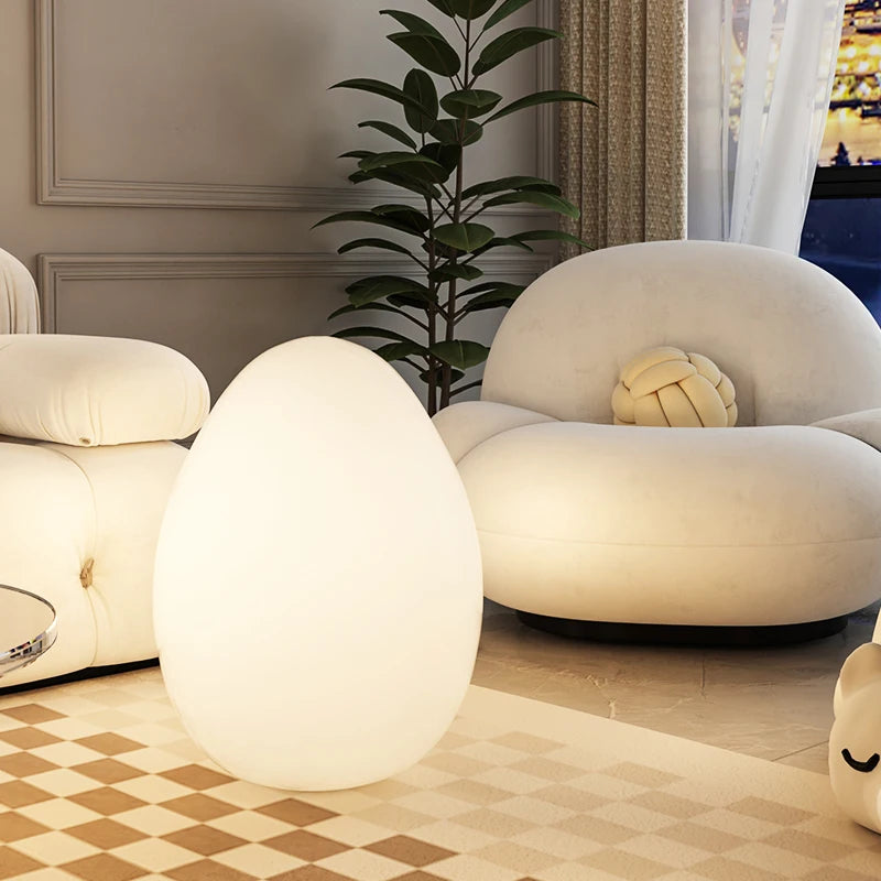 Novelty Animal Dimmable egg floor lamp for warm floor lighting