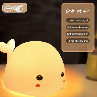 Voice-Activated Rabbit Night Light – Clap-On Colour-Changing LED Kids Lamp