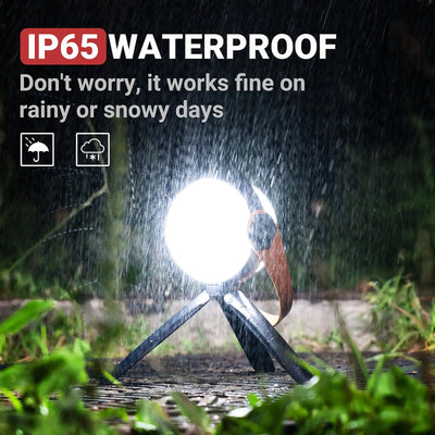 1000LM Rechargeable LED Camping Lantern – IPX5 Waterproof Hanging Tent Light