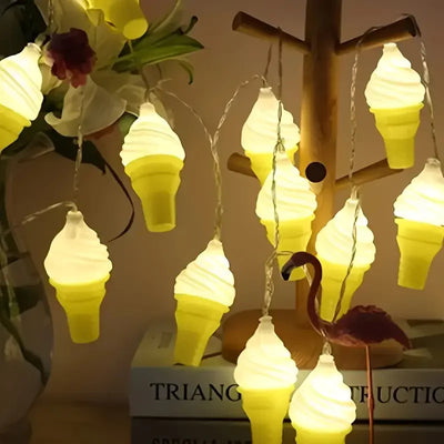 Ice Cream Cone String Lights
