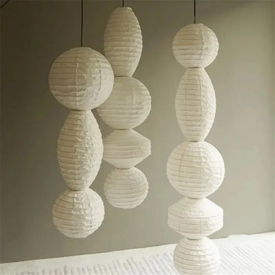 Noguchi Pendant Janpanese Ceiling Light decorative lighting detail