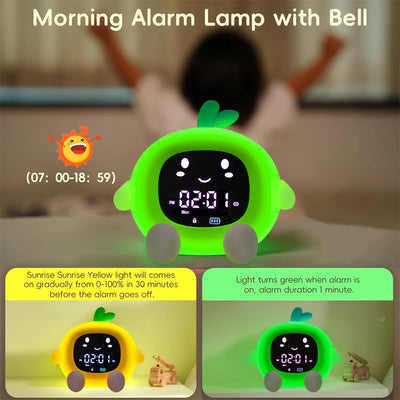 Alarm Clock Alarm Clock Lamp close-up product view, in Orange or Peach