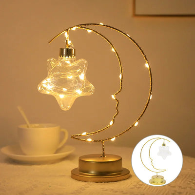 Star Moon Bedside Table Lamp Battery variant product view