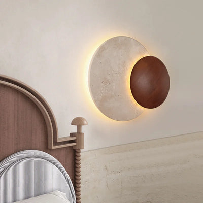 Soluna Travertine Wall Light
