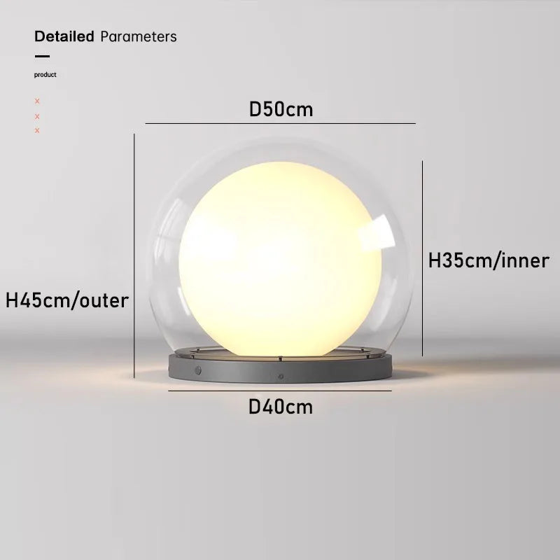 Moonrise Pillar LED Garden Light – Outdoor Waterproof Round Landscape Fixture