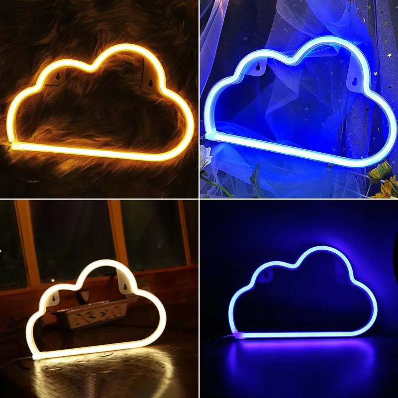 Cloud Neon Wall Light USB alternate product view
