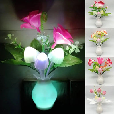 Mushroom Flower Bouquet Plug-In Nightlight