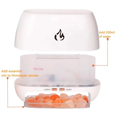 Stone Wood Humidifier Night Light alternate product view
