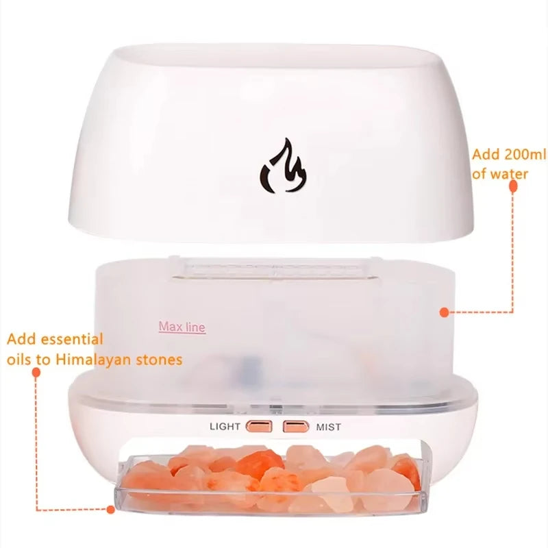 Stone Wood Humidifier Night Light alternate product view