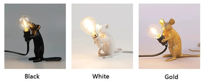 Black/Gold/White Mouse Ambient Lamp