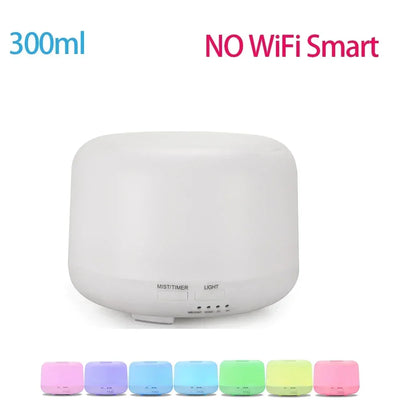 WiFi 500ML Electric Humidifier Night Light Remote Control variant product view