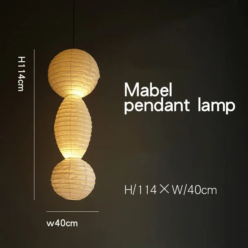 Noguchi Pendant Janpanese Ceiling Light decorative lighting detail
